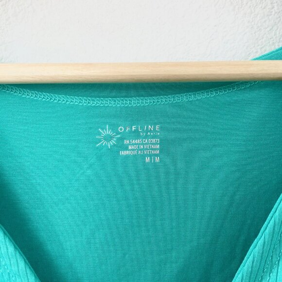 Aerie Cropped Wrap Top - Picture 2 of 4